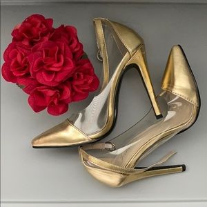 Gold PVC Heel